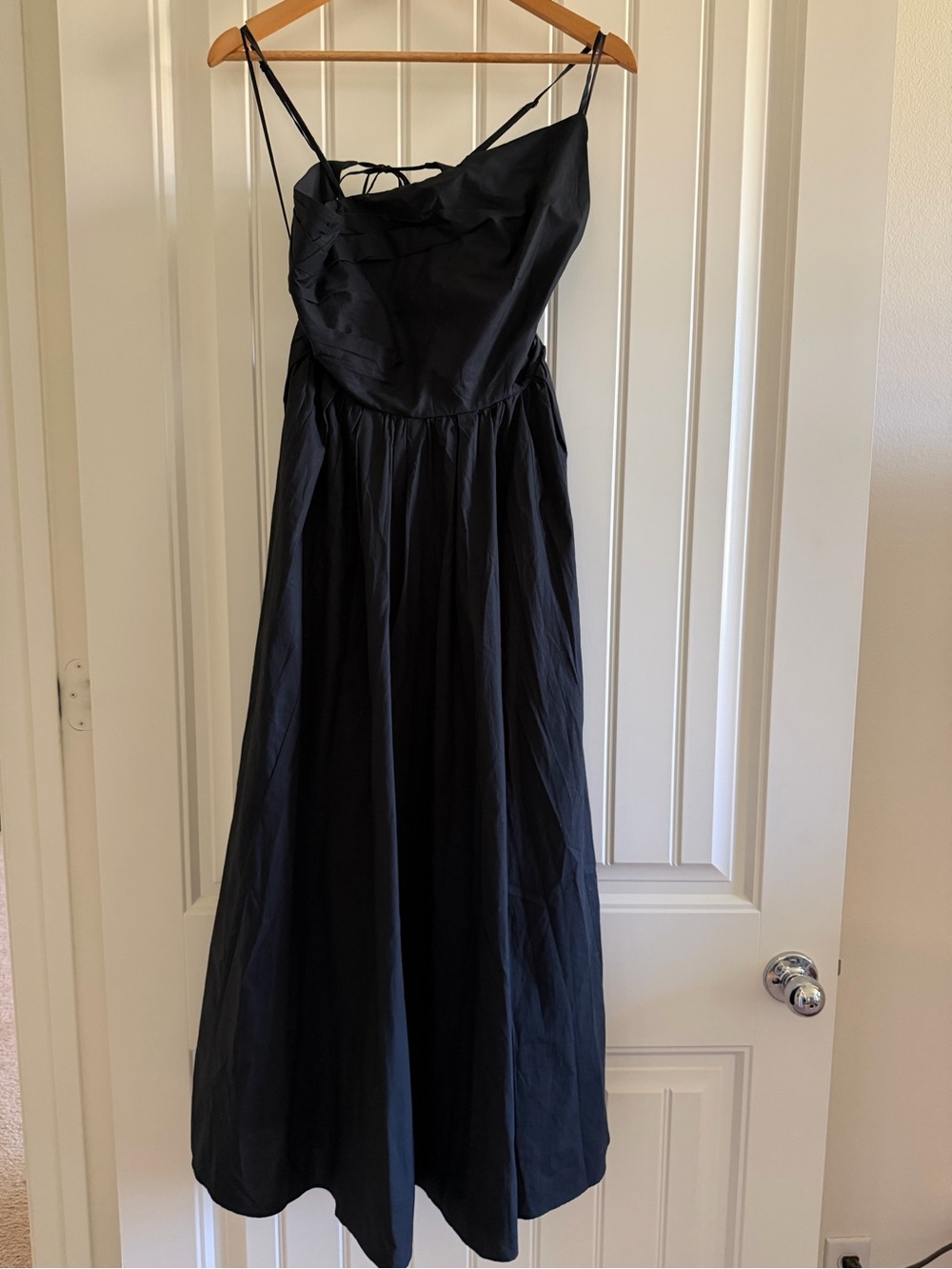 J. Crew Collection black open back dress